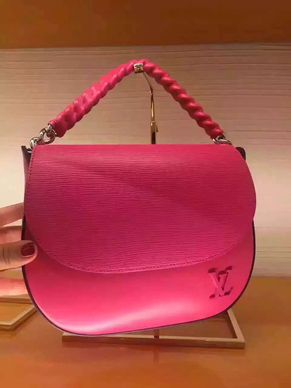 Authentic Louis Vuitton Epi Leather Luna Bag M42678 Hot Pink